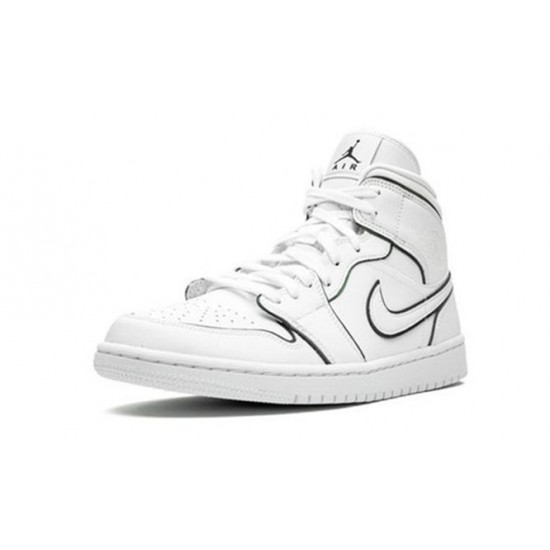 Kicksonfire Air Jordan 1 Mid Iridescent Reflective White White CK6587 100