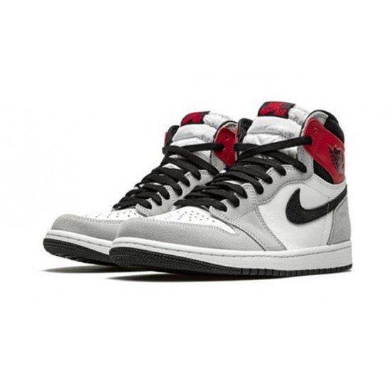 Kicksonfire Air Jordan 1 High Light Smoke Grey WHITE 555088 126