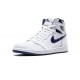 Kicksonfire Air Jordan 1 High Metallic Navy WHITE 555088 106