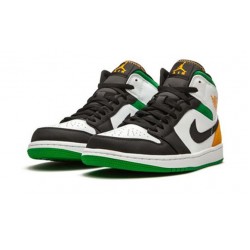 Kicksonfire Air Jordan 1 Mid Oakland WHITE 852542 101