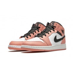 Kicksonfire Air Jordan 1 Mid Pink Quartz PINK QUARTZ/DK SMOKE PINK QUARTZ 555112 603