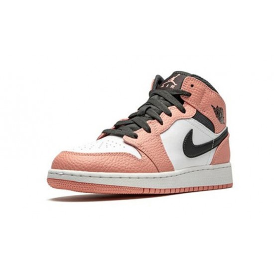 Kicksonfire Air Jordan 1 Mid Pink Quartz PINK QUARTZ/DK SMOKE PINK QUARTZ 555112 603