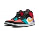 Kicksonfire Air Jordan 1 Mid “Multicolor” WHITE WHITE 554724 125