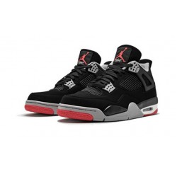 Kicksonfire Air Jordan 4 Bred BLACK/CEMENT  GREY BLACK 308497 060