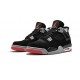 Kicksonfire Air Jordan 4 Bred BLACK/CEMENT  GREY BLACK 308497 060