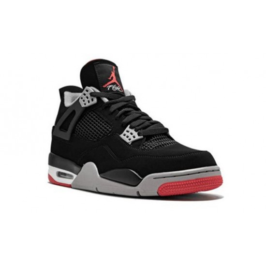 Kicksonfire Air Jordan 4 Bred BLACK/CEMENT  GREY BLACK 308497 060