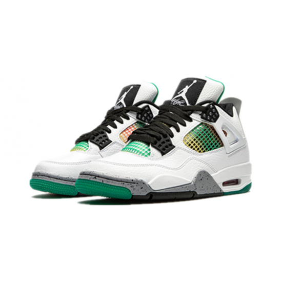 Kicksonfire Air Jordan 4 Rasta &Lucid Green WHITE AQ9129 100