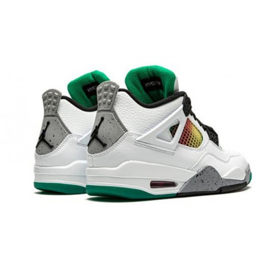 Kicksonfire Air Jordan 4 Rasta &Lucid Green WHITE AQ9129 100