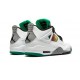 Kicksonfire Air Jordan 4 Rasta &Lucid Green WHITE AQ9129 100