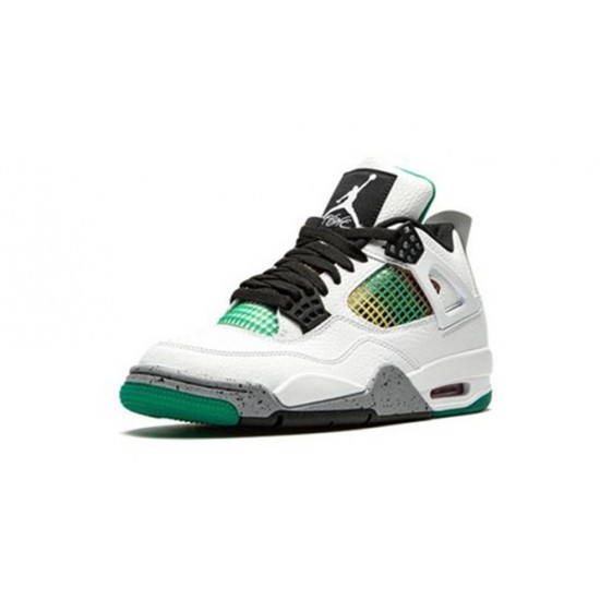 Kicksonfire Air Jordan 4 Rasta &Lucid Green WHITE AQ9129 100