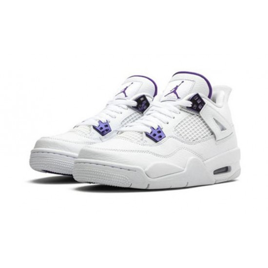 Kicksonfire Air Jordan 4 Retro Metallic Purple WHITE/COURT PURPLE 408452 115