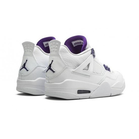 Kicksonfire Air Jordan 4 Retro Metallic Purple WHITE/COURT PURPLE 408452 115