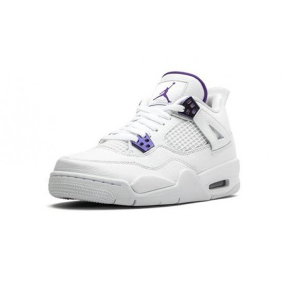 Kicksonfire Air Jordan 4 Retro Metallic Purple WHITE/COURT PURPLE 408452 115