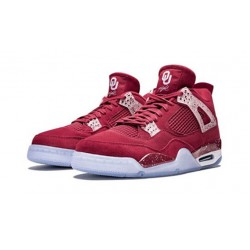 Kicksonfire Air Jordan 4 Retro Oklahoma Sooners TEAM CRIMSON TEAM CRIMSON AJ4 904282