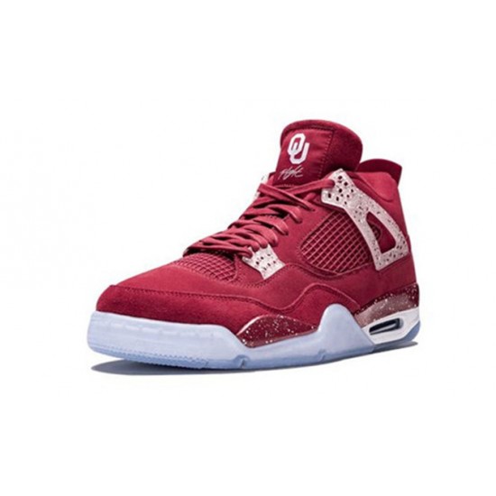 Kicksonfire Air Jordan 4 Retro Oklahoma Sooners TEAM CRIMSON TEAM CRIMSON AJ4 904282