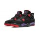 Kicksonfire Air Jordan 4 Retro Raptors BLACK/COURT PURPLE BLACK AQ3816 056