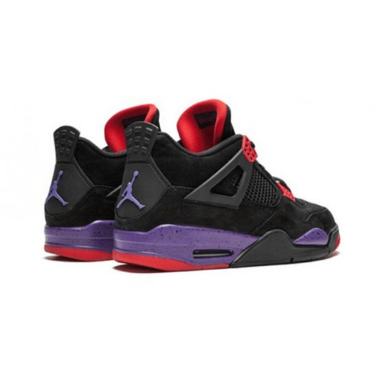 Kicksonfire Air Jordan 4 Retro Raptors BLACK/COURT PURPLE BLACK AQ3816 056