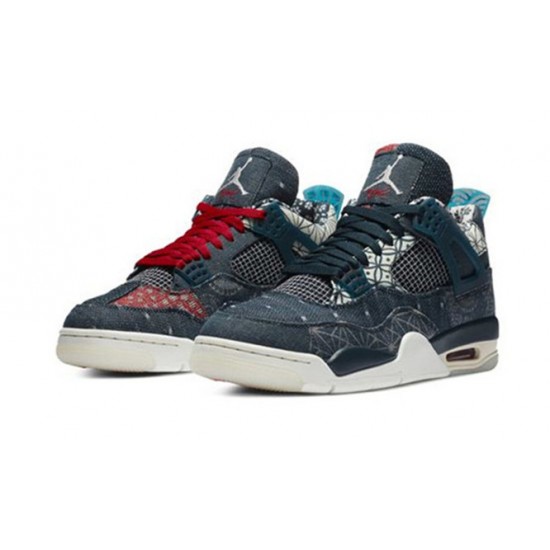 Kicksonfire Air Jordan 4 Sashiko DEEP OCEAN CW0898 400