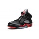 Kicksonfire Air Jordan 5 Satin Bred NOIR/UNIVERSITE ROUGE NOIR 136027 006