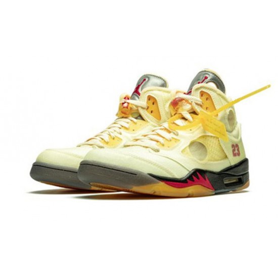 Kicksonfire Air Jordan 5 SAIL/FIRE RED-MUSLIN SAIL DH8565 100