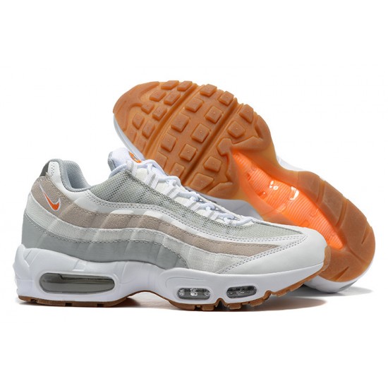 Kicksonfire Air Max 95 TT White Grey and Orange DM0011-100  Sneaker