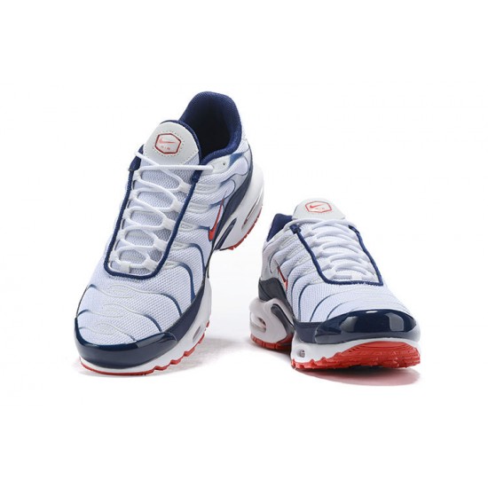 Kicksonfire Air Max Plus Tn QS White Blue and Red Sneaker