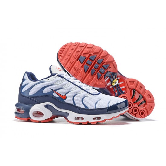 Kicksonfire Air Max Plus Tn QS White Blue and Red Sneaker