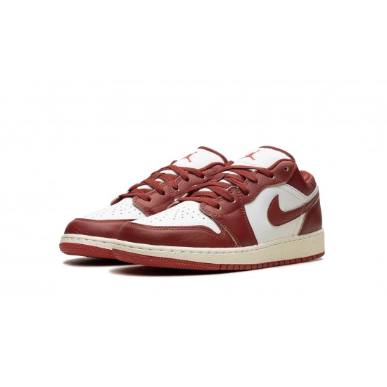 Nike Air Jordan 1 Low GradeSchool DUNE RED FJ3465-160 Shoes